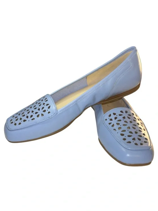 Bandolino Light Blue Laser Cut Loafers - Picture 1 of 11